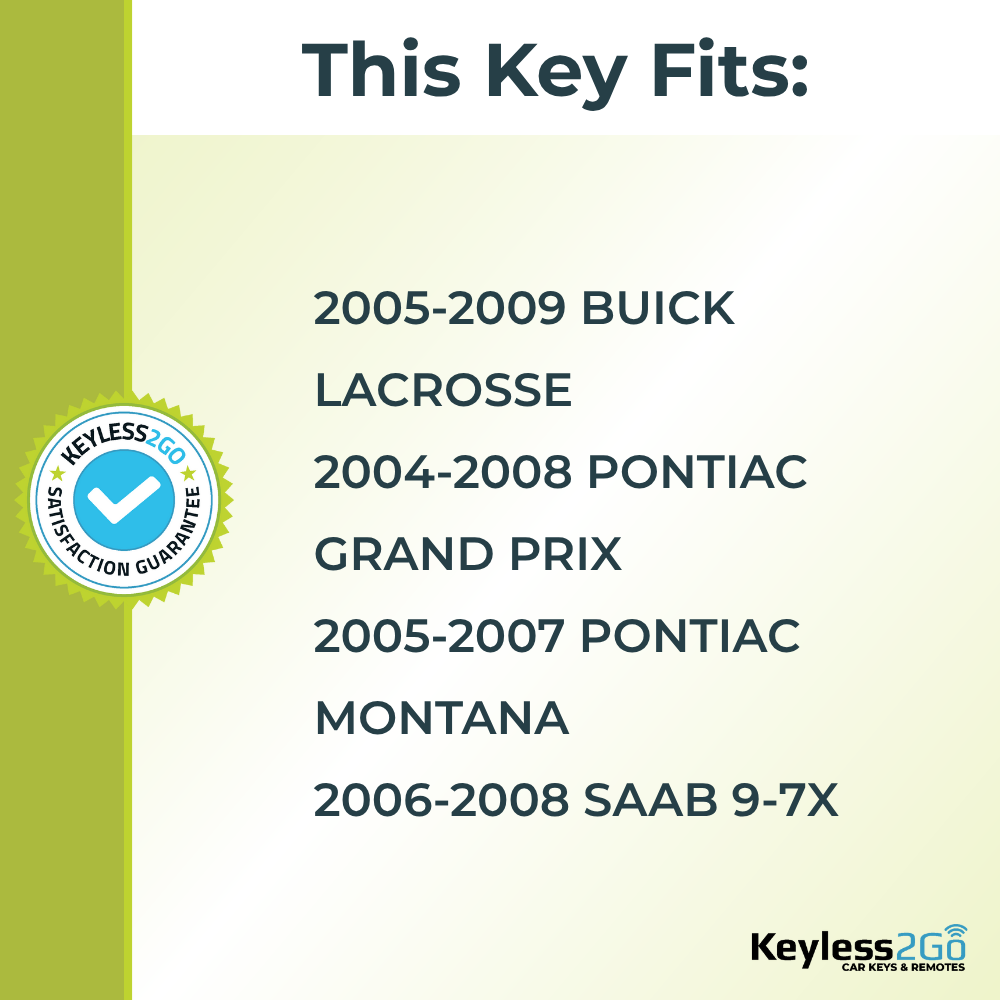 Keyless2Go B107-PT Transponder Key, Megamos ID 13