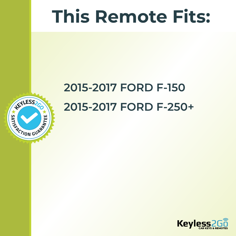 2015, 2016, 2017 Ford F-Series 5-Button Replacement Smart Keyless Entry Remote Proximity Key Fob by Keyless2Go