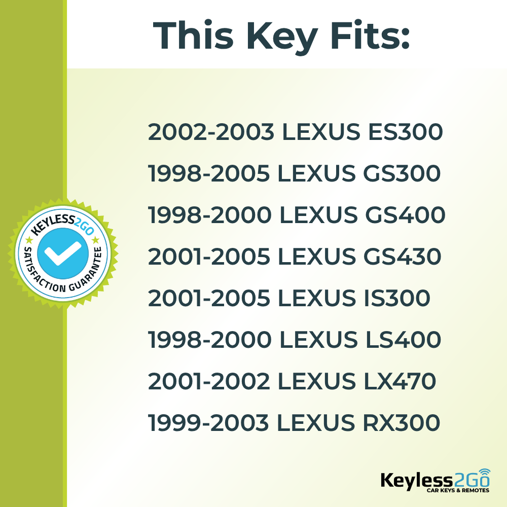 Keyless2Go TOY48BT4 Transponder Key, Texas ID 4C