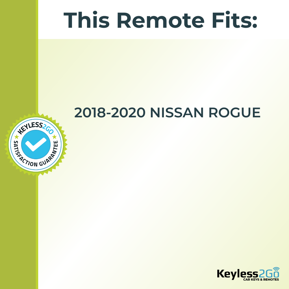Keyless2Go 2018, 2019, 2020 Nissan Rogue Replacement Smart Keyless Entry Remote Proximity Key Fob