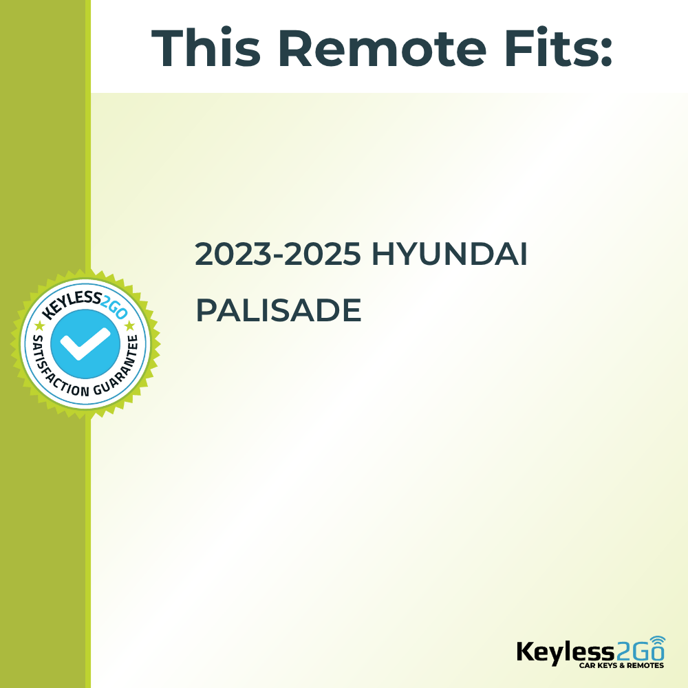 Keyless2Go 2023, 2024, 2025 Hyundai Palisade 4-Button Replacement Smart Remote Proximity Key Fob