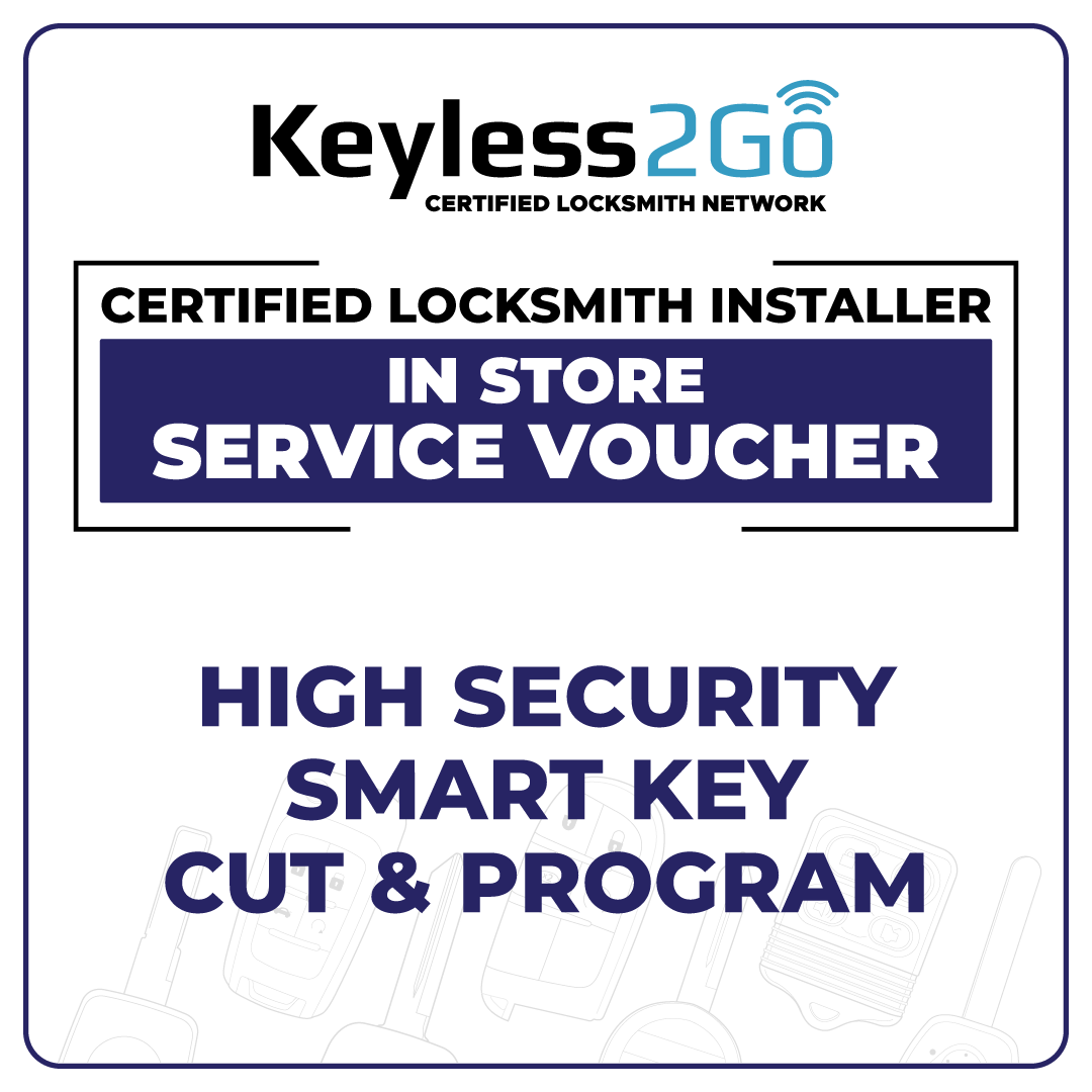 White Glove High Security Smart Key Cut & Program - In Shop Service