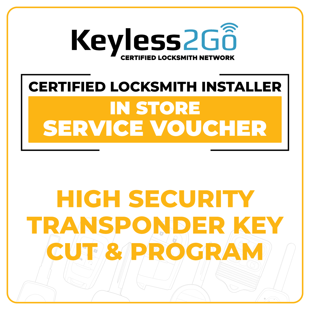 White Glove High Security Transponder Key Cut & Program - In Shop Service