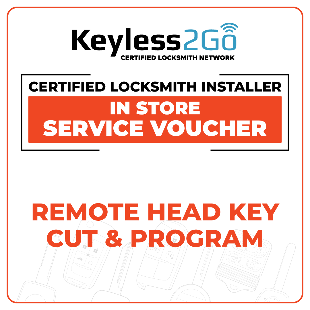 White Glove Remote Head Key Cut & Program - In Shop Service