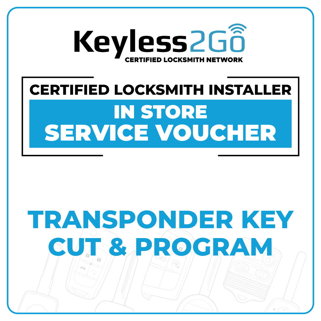 White Glove Transponder Key Cut & Program - In Shop Service