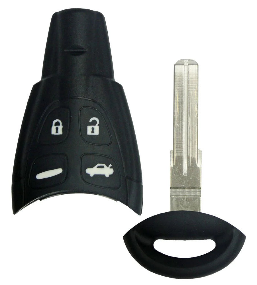 Keyless2Go 4 Button Remote Key Replacement for Saab LTQSAAM433TX 12783781