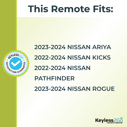 Keyless2Go 2022, 2023, 2024 Nissan 3-Button Replacement Smart Keyless Entry Remote Proximity Key Fob