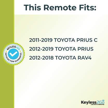 Keyless2Go 2011 - 2019 Toyota 3-Button Replacement Smart Keyless Entry Remote Proximity Key Fob