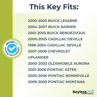 Keyless2Go B99-PT Transponder Key, Megamos ID 13