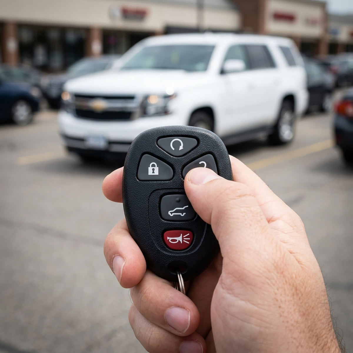 Keyless2Go 2007 - 2017 Buick Cadillac Chevrolet GM 5-Button Replacement Keyless Entry Remote Key Fob