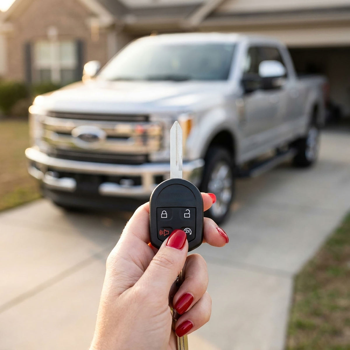 2009 - 2021 Ford Lincoln 4-Button Replacement Keyless Entry Remote Key Fob by Keyless2Go