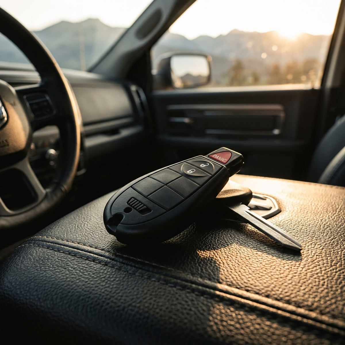 Keyless2Go 2013 - 2022 Dodge RAM 3-Button Replacement Keyless Entry Remote Key Fob