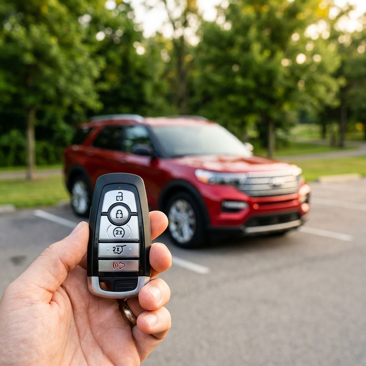 2018 - 2023 Ford Lincoln 5-Button Replacement Smart Keyless Entry Remote Proximity Key Fob by Keyless2Go