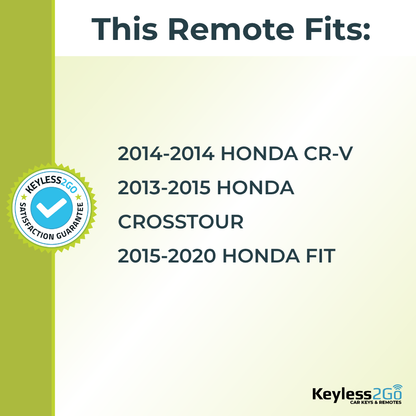 Keyless2Go 2013 - 2020 Honda 3-Button Replacement Keyless Entry Remote Key Fob