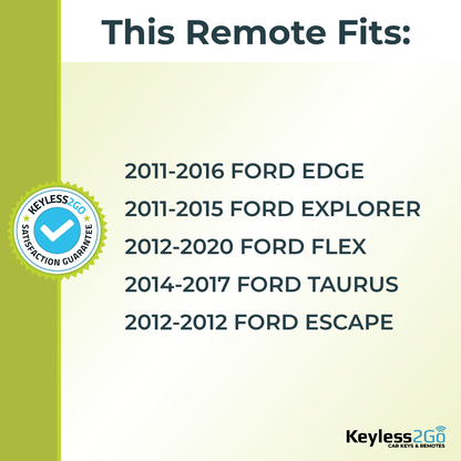 2011 - 2020 Ford Replacement Smart Keyless Entry Remote Proximity Key Fob by Keyless2Go