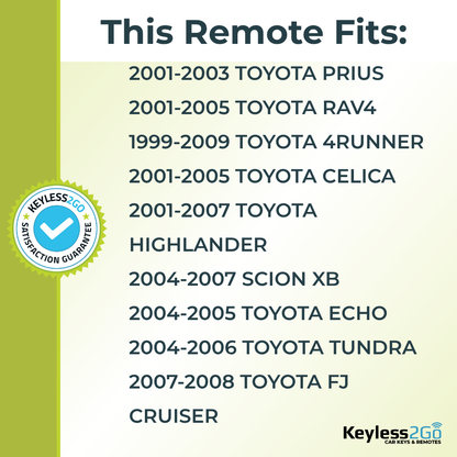 Keyless2Go 2004 Toyota RAV4 Replacement Keyless Entry Remote Key Fob