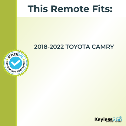 Keyless2Go 2018 - 2022 Toyota Camry 4-Button Replacement Smart Keyless Entry Remote Proximity Key Fob