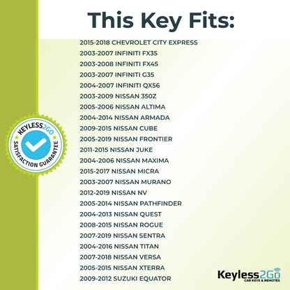 Keyless2Go NI04T Transponder Key, Philips ID 46