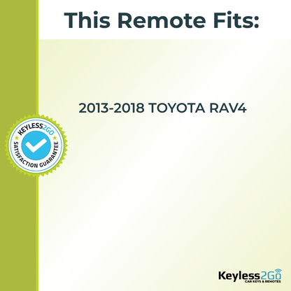 Keyless2Go 2016 Toyota RAV4 3-Button Replacement Smart Remote Proximity Key Fob