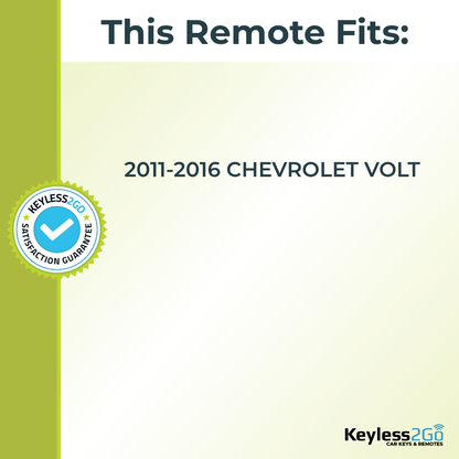 Keyless2Go 2011 - 2016 Chevrolet Volt 5-Button Replacement Smart Keyless Entry Remote Proximity Key Fob