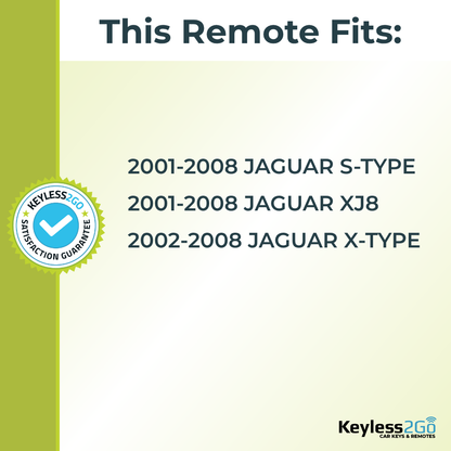Keyless2Go 2001 - 2008 Jaguar Replacement Keyless Entry Remote Flip Key Fob