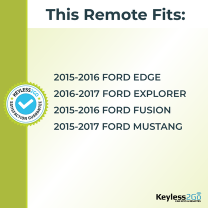2015, 2016, 2017 Ford Replacement Smart Keyless Entry Remote Proximity Key Fob by Keyless2Go