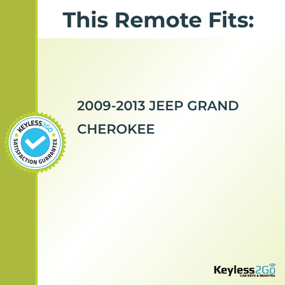 Keyless2Go 2009 - 2013 Jeep Grand Cherokee 4-Button Replacement Smart Keyless Entry Remote Proximity Key Fob