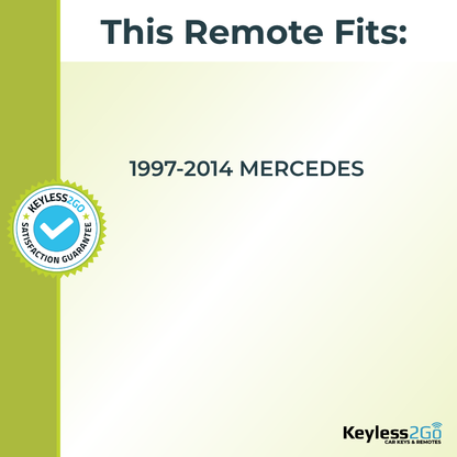 Keyless2Go 1997 - 2014 Mercedes-Benz Replacement Keyless Entry Remote Key Fob