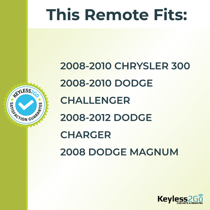 Keyless2Go 2008 - 2012 Chrysler Dodge 5-Button Replacement Keyless Entry Remote Key Fob