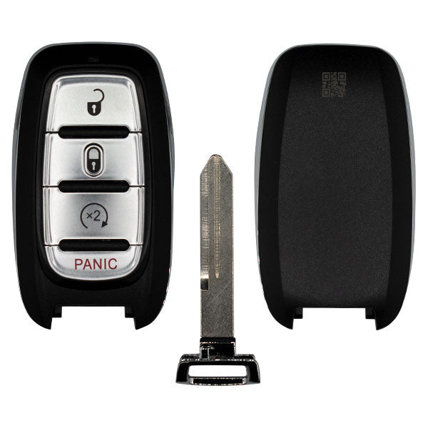 Keyless2Go 2019, 2020, 2021 Chrysler Pacifica, Voyager 4-Button Replacement Smart Keyless Entry Remote Proximity Key Fob