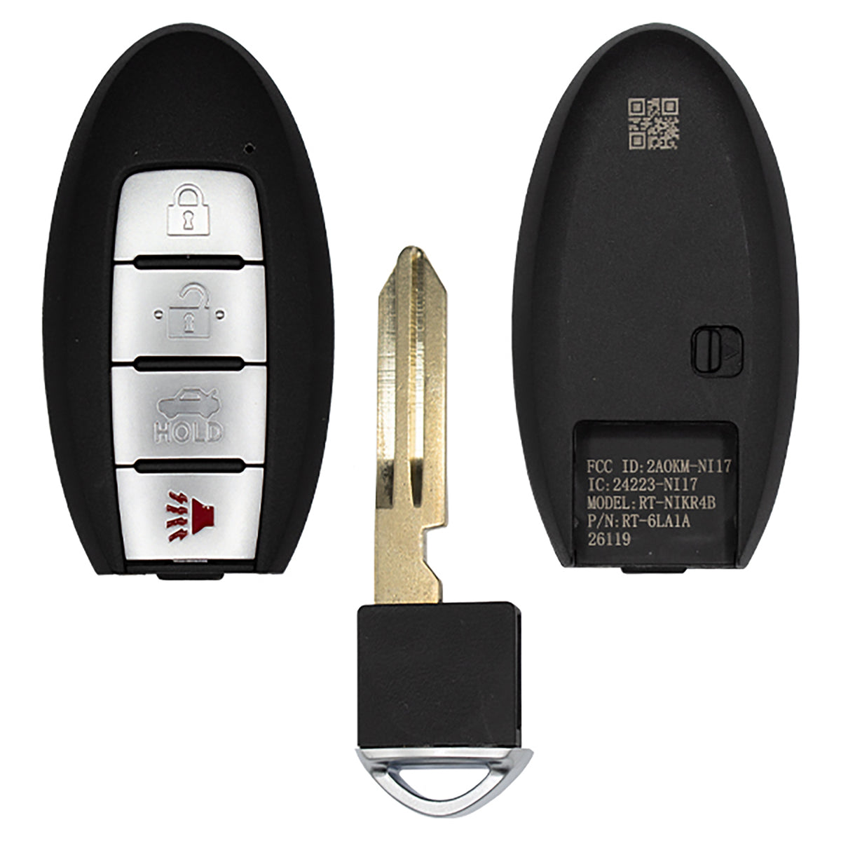 Keyless2Go 2020 - 2024 Nissan Sentra 4-Button Replacement Smart Keyless Entry Remote Proximity Key Fob