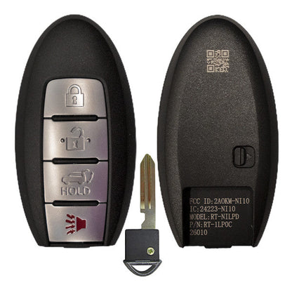 Keyless2Go 2011 - 2024 Nissan Infiniti 4-Button Replacement Smart Keyless Entry Remote Proximity Key Fob