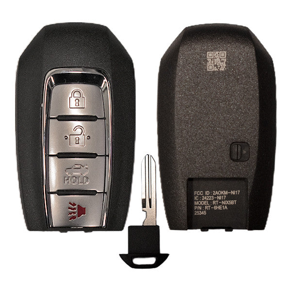 Keyless2Go 2019, 2020, 2021, 2022 Infiniti 4-Button Replacement Smart Keyless Entry Remote Proximity Key Fob