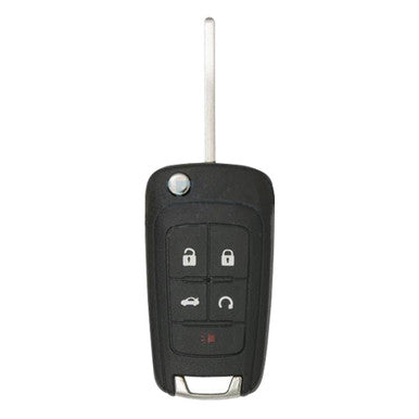 Keyless2Go Buick Chevrolet 5-Button Magic Reusable Flip Key PEPS OHT01060512 13504202 315 MHz - keyless2go