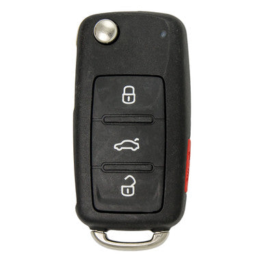 Keyless2Go 4 Button Remote Flip Smart Key Proximity Replacement For Volkswagen NBG010206T 5K0837202AK - keyless2go