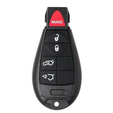 Keyless2Go Jeep 5 Button Remote Key Replacement IYZ-C01C 68066841 AF - With Durashell Technology - keyless2go