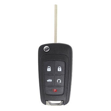 Keyless2Go 5 Button Replacement Remote Flip Key For GM OHT01060512 - keyless2go