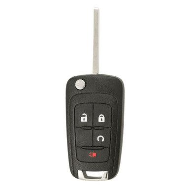 Keyless2Go 4 Button Remote Flip Key Replacement for GM OHT01060512 20873622 - keyless2go