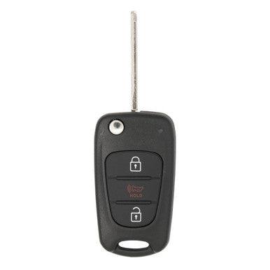 Keyless2Go 3 Button Flip Key Replacement for KIA Soul NYOSEKSAM11ATX (AM F/L) 95430-2K340 - keyless2go