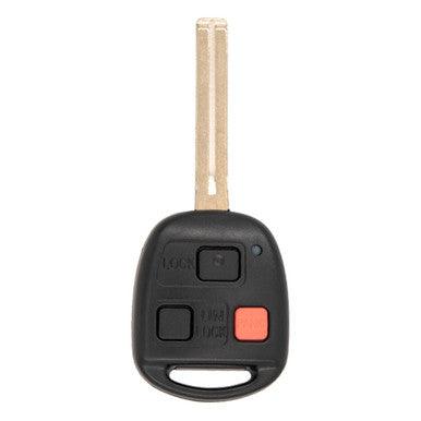 Keyless2Go 3 Button Remote Key Short Blade TOY48 4C Chip Replacement for Lexus HYQ1512V / 89070-60081 - keyless2go