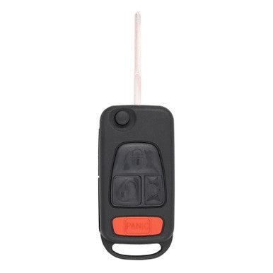 Keyless2Go 4 Button Remote Flip Key Replacement For NCZMB1K Mercedes ML W163 - PCF7935 - HU64 - keyless2go