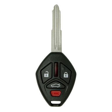 Keyless2Go 4 Button Remote Key Combo with Shoulder Stop Blade Replacement for Mitsubishi OUCG8D-620M-A - keyless2go