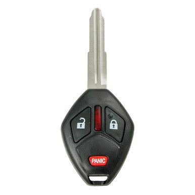 Keyless2Go 3 Button Remote Key Combo with Shoulder Stop Blade MIT3 Replacement for Mitsubishi OUCG8D-620M-A - keyless2go