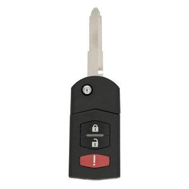 Keyless2Go 3 Button Remote Flip Key Replacement for Mazda BGBX1T478SKE125-01 - keyless2go