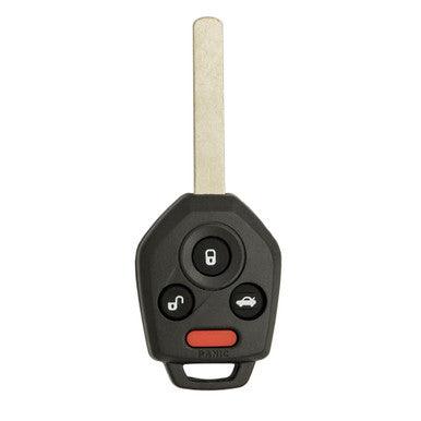 Keyless2Go 4 Button Remote Key Combo Replacement for Subaru CWTWBU766 / 57497-AJ00A / DAT17 / 4D60 - keyless2go