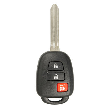 Keyless2Go 3 Button Remote Key Replacement for Toyota GQ4-52T / 89071-0R040 / H Chip - keyless2go