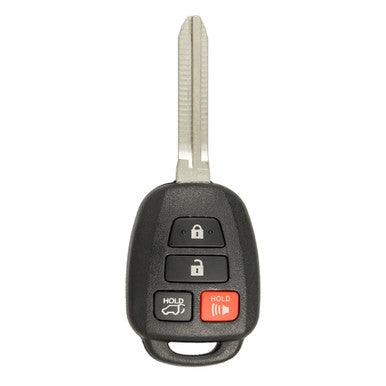 Keyless2Go 4 Button Remote Key Replacement for Toyota GQ4-52T / 89070-0R100 / H Chip - keyless2go