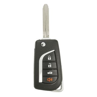 Keyless2Go 4 Button Remote Flip Key Replacement For Toyota HYQ12BBY / 89070-06500 / G Chip - keyless2go