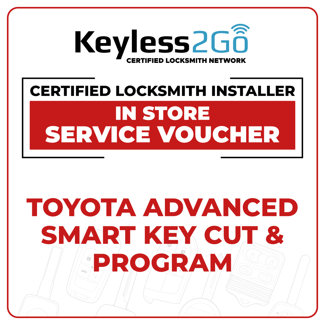 White Glove Toyota Advanced Smart Key Cut & Program - In Shop Service