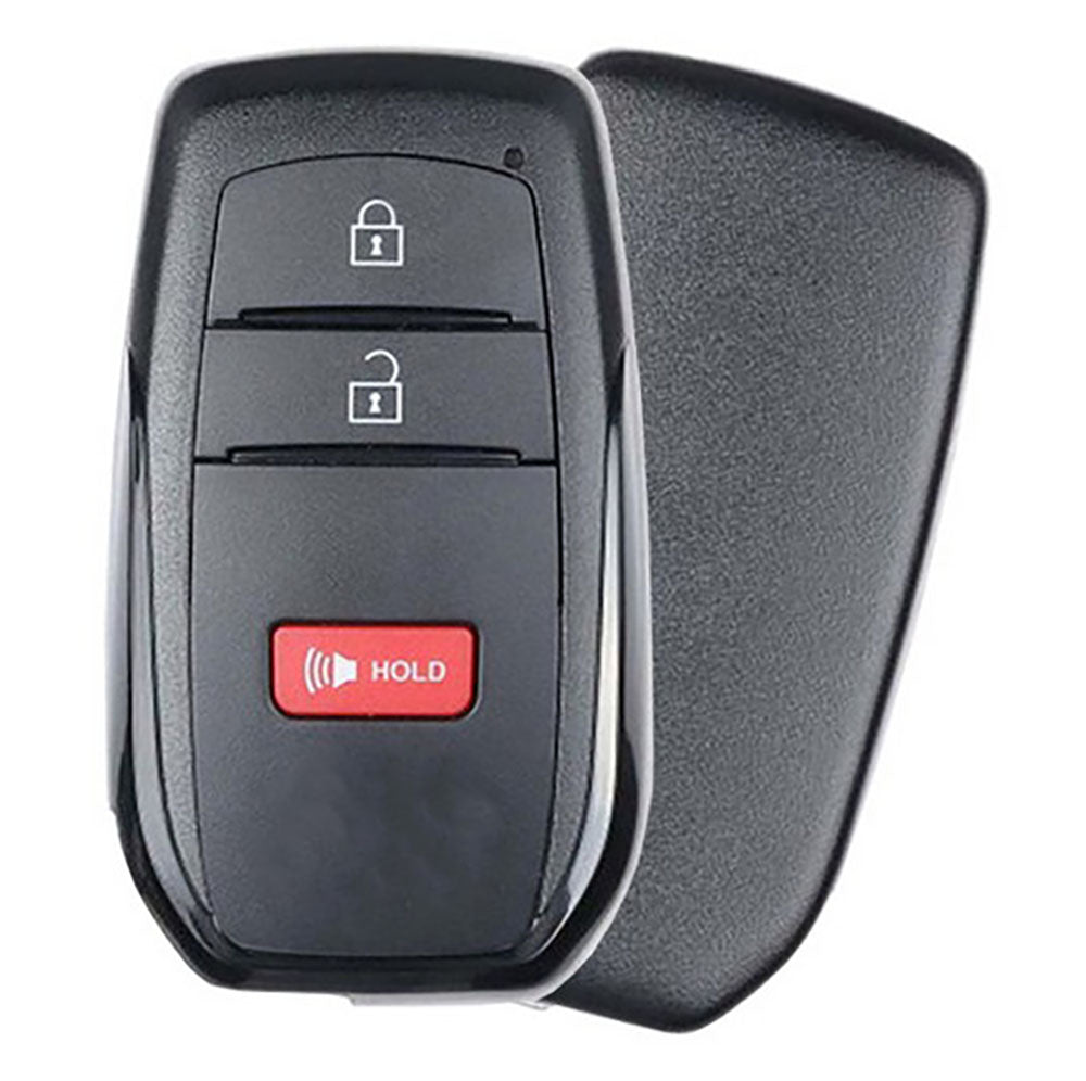 Keyless2Go 2023, 2024, 2025 Toyota 3-Button Replacement Smart Remote Proximity Key Fob